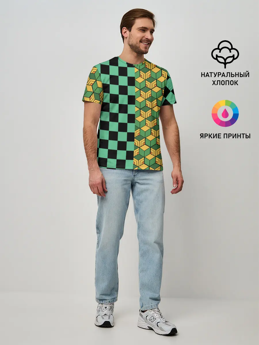 Мужская базовая футболка / ГИЮ ТОМИОКА | TANJIRO KAMADO