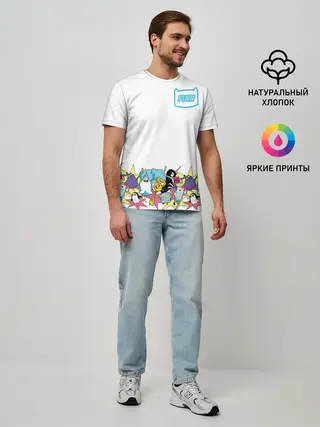 Мужская базовая футболка / Finn Adventure Time