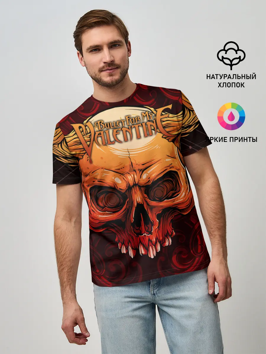 Мужская базовая футболка / Bullet For My Valentine