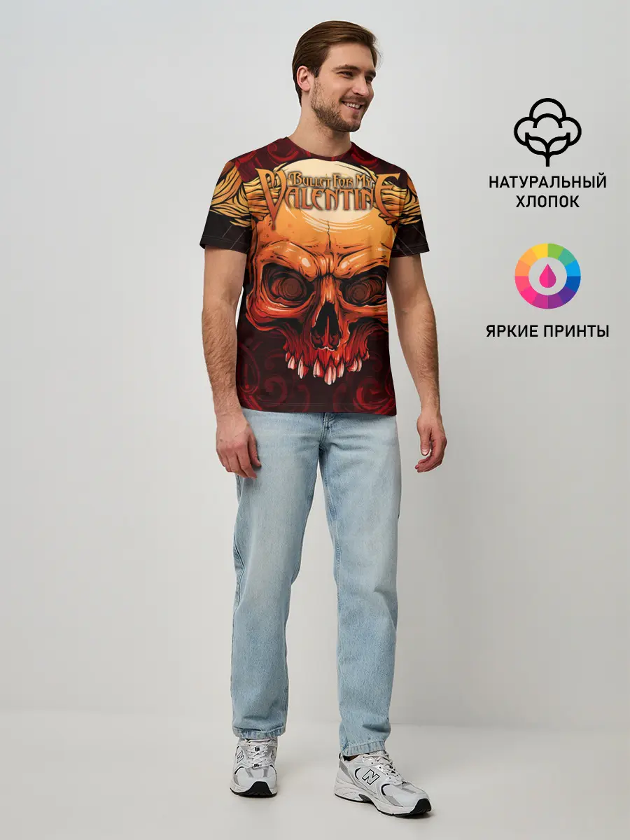 Мужская базовая футболка / Bullet For My Valentine