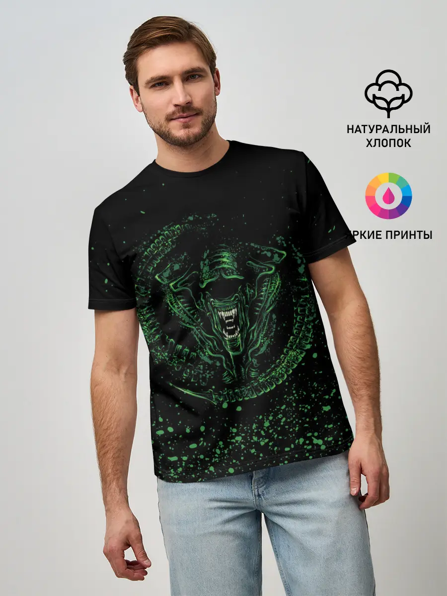 Мужская базовая футболка / ЧУЖОЙ | ALIEN