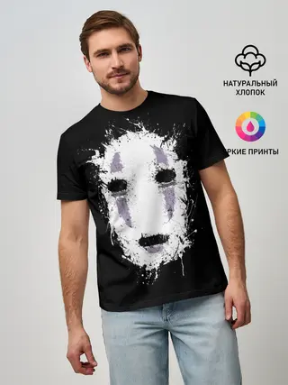 Мужская базовая футболка / Маска Безымянного бога Каонаси