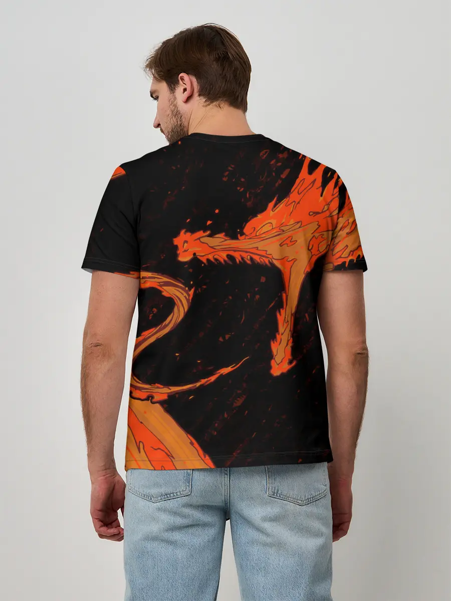 Мужская базовая футболка / Дыхание Солнца / Demon slayer