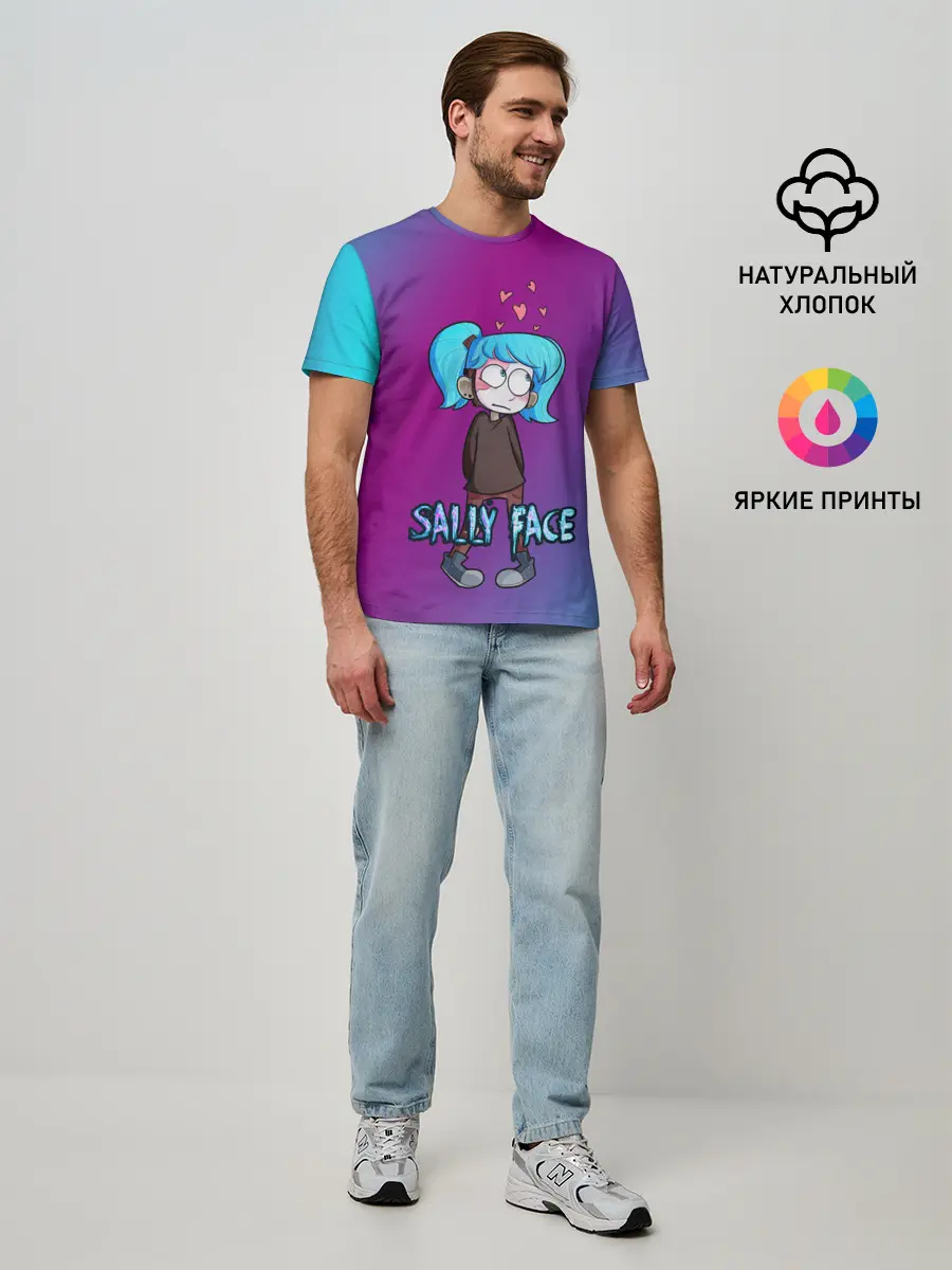 Мужская базовая футболка / Sally Face