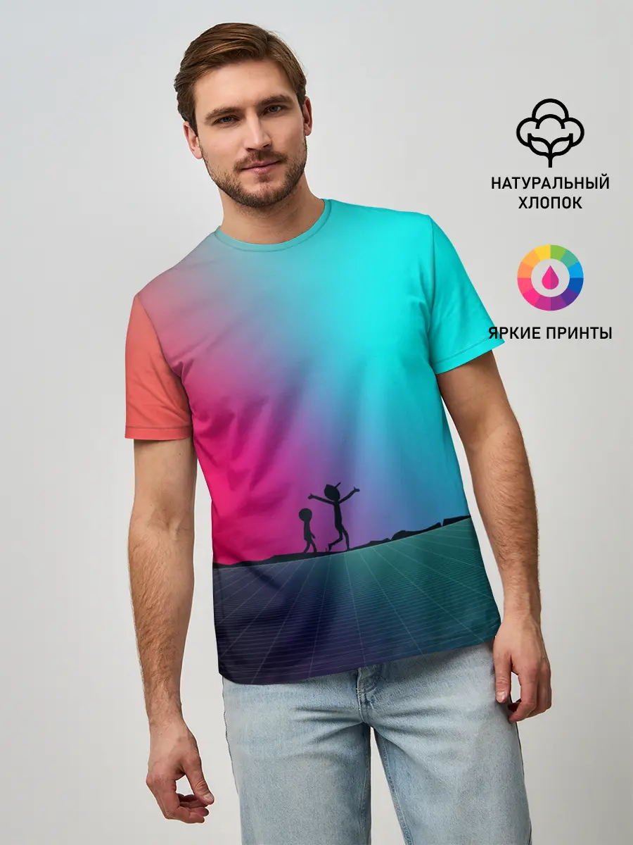 Мужская базовая футболка / Open World