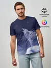 Мужская базовая футболка / WOLF WHITE