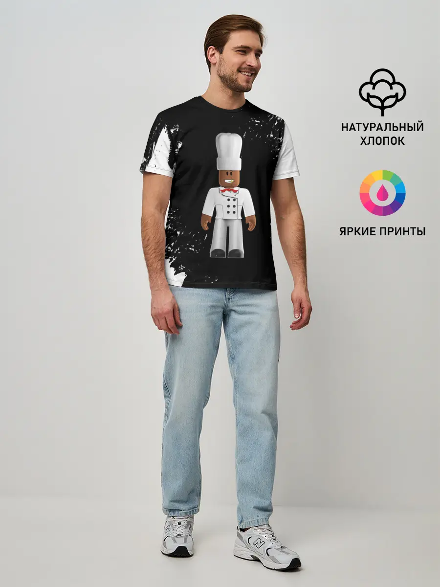 Мужская базовая футболка / ROBLOX | РОБЛОКС | LOGO