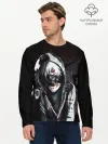 Мужской лонгслив базовый / Ken Kaneki в капюшоне