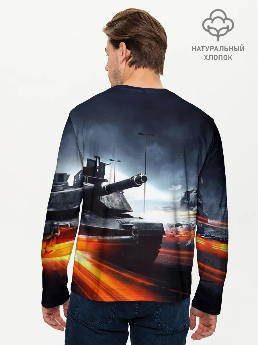 Мужской лонгслив базовый / BATTLEFIELD