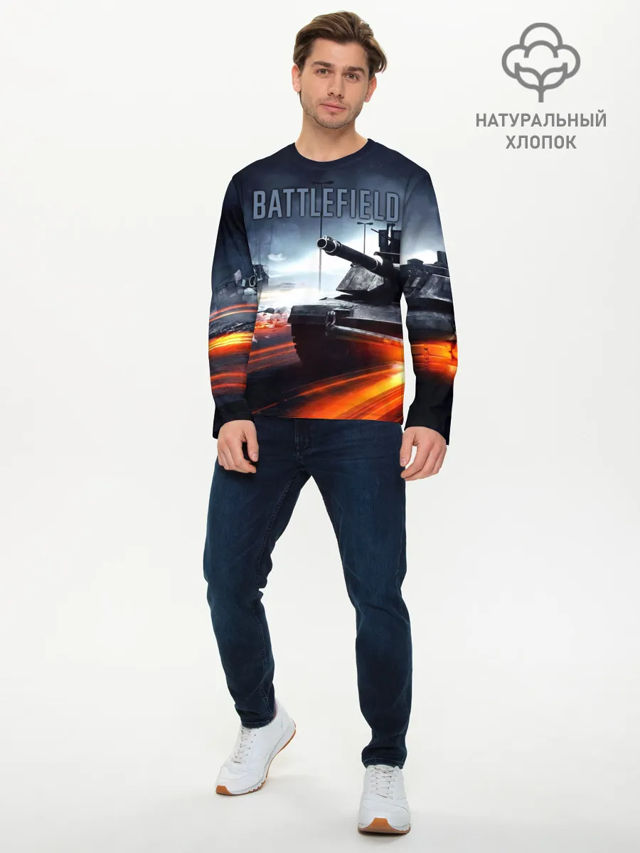 Мужской лонгслив базовый / BATTLEFIELD