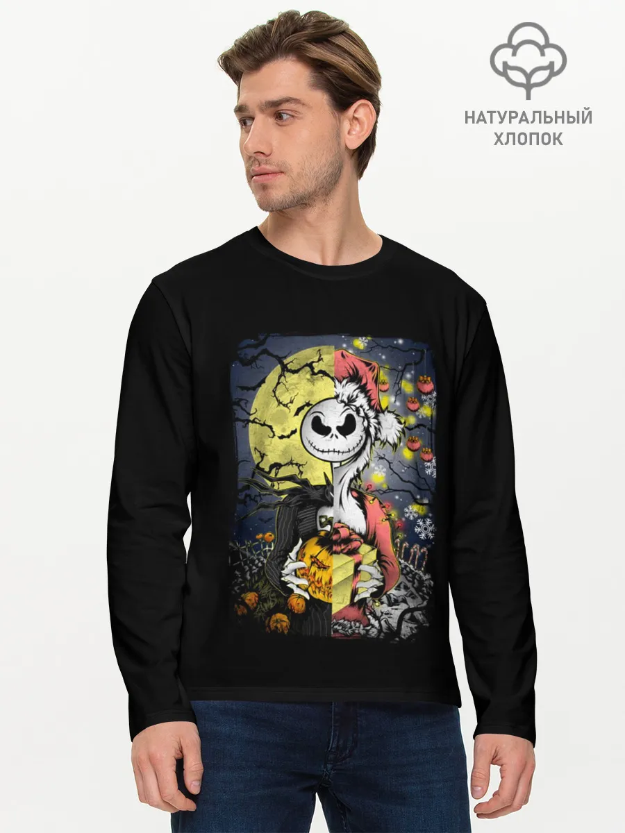 Мужской лонгслив базовый / The Nightmare Before Christmas