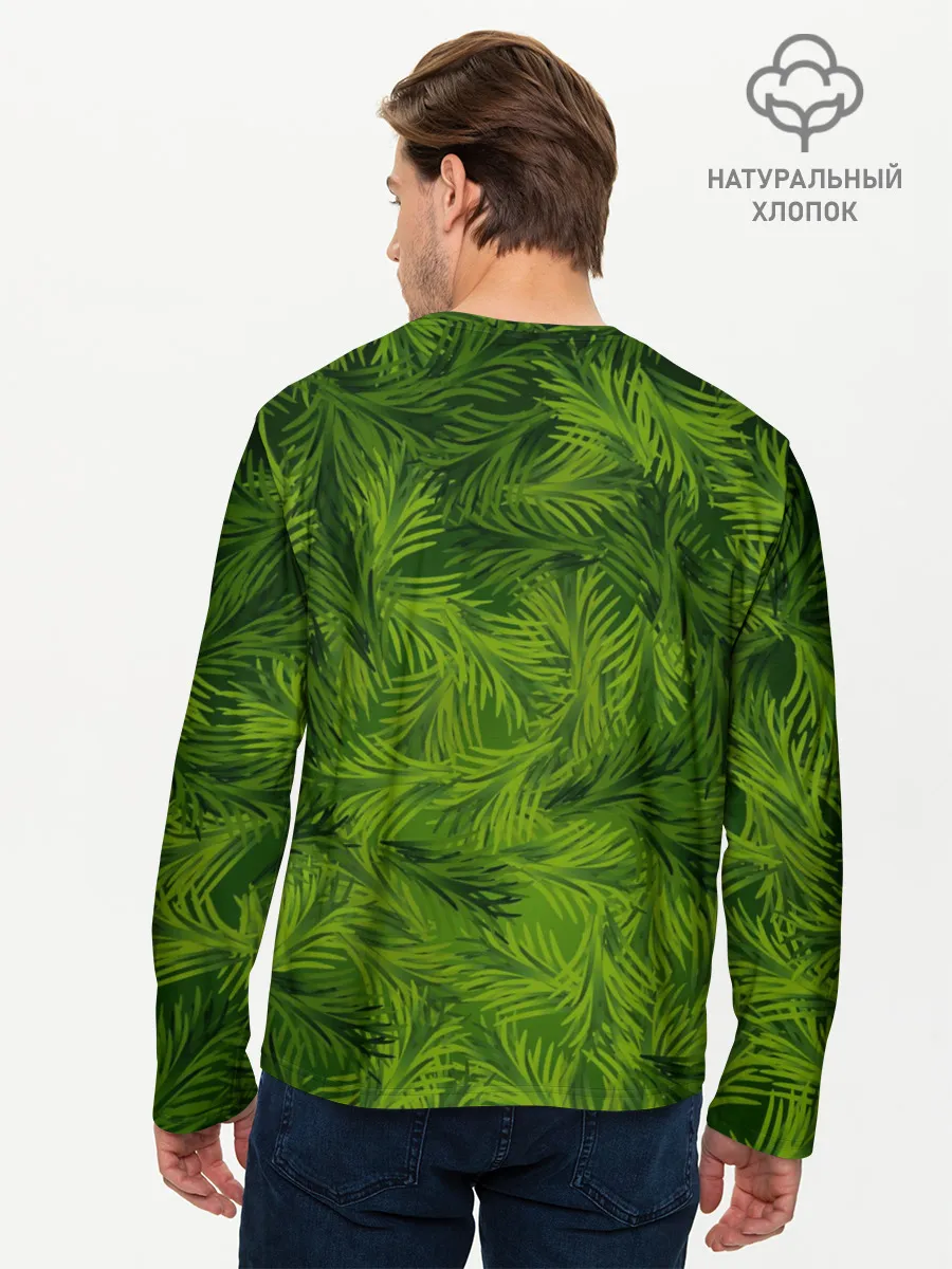 Мужской лонгслив базовый / Гринч