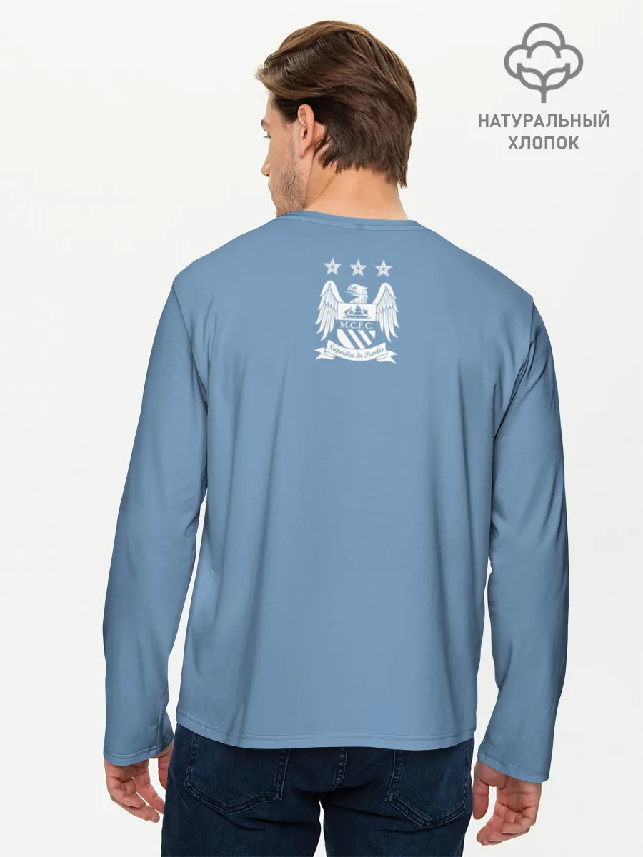 Мужской лонгслив базовый / Манчестер Сити
