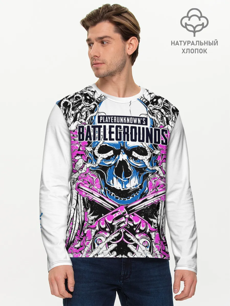 Мужской лонгслив базовый / PUBG