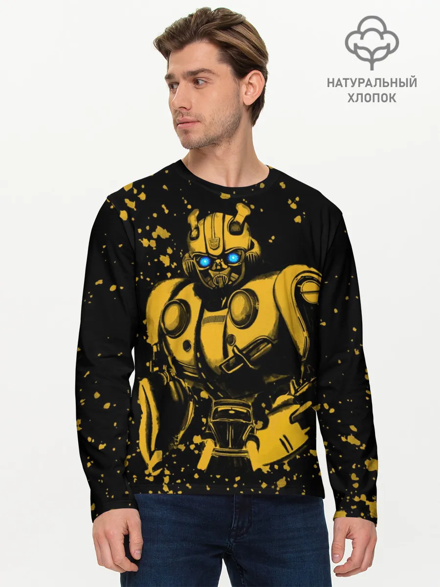 Мужской лонгслив базовый / Bumblebee