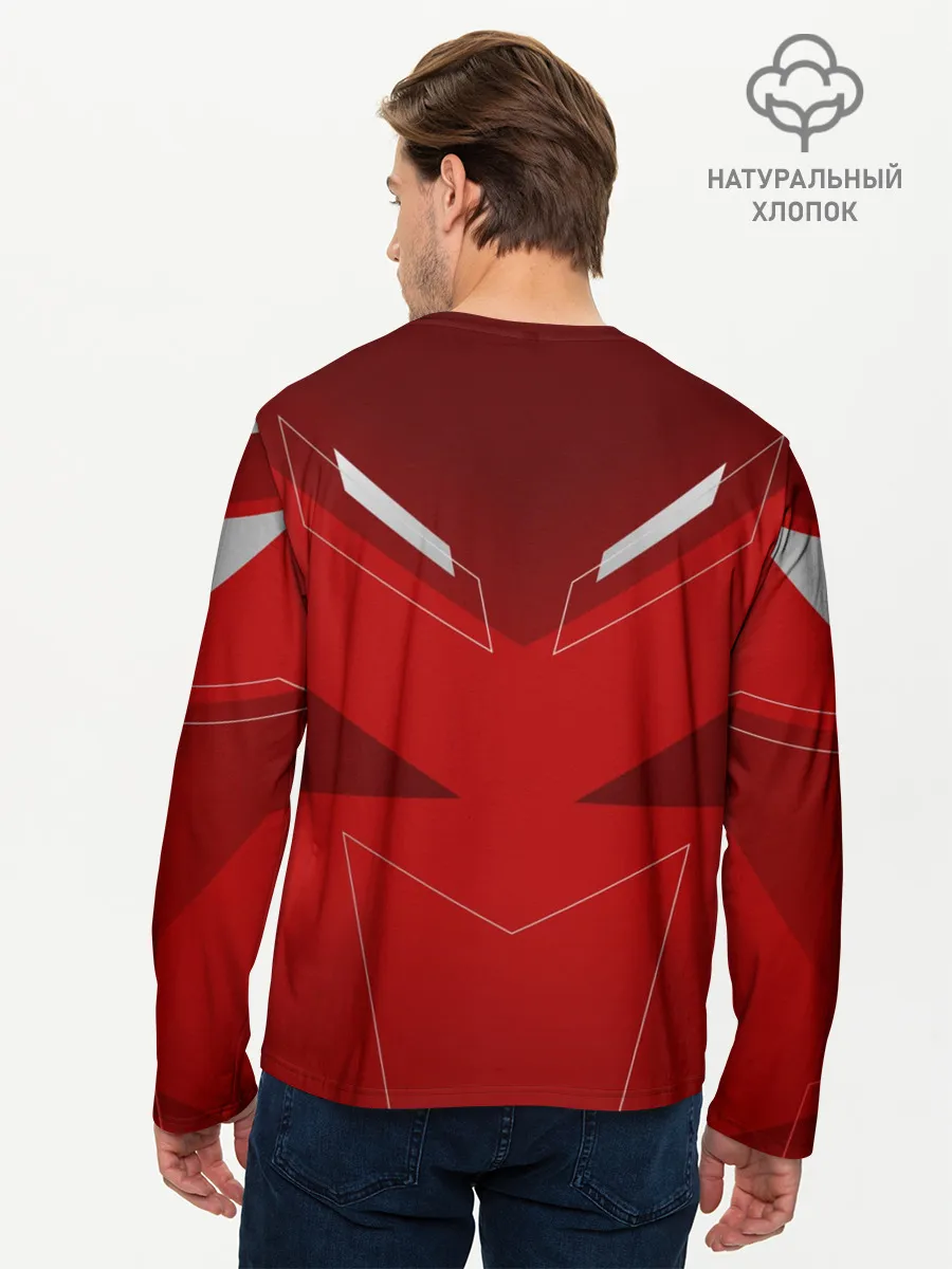 Мужской лонгслив базовый / Red machine