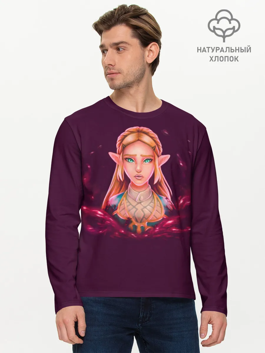 Мужской лонгслив базовый / Принцесса Зельда