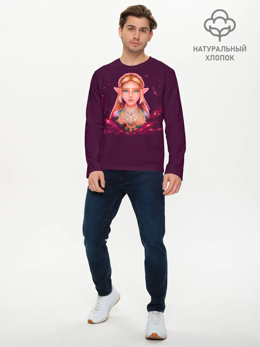 Мужской лонгслив базовый / Принцесса Зельда