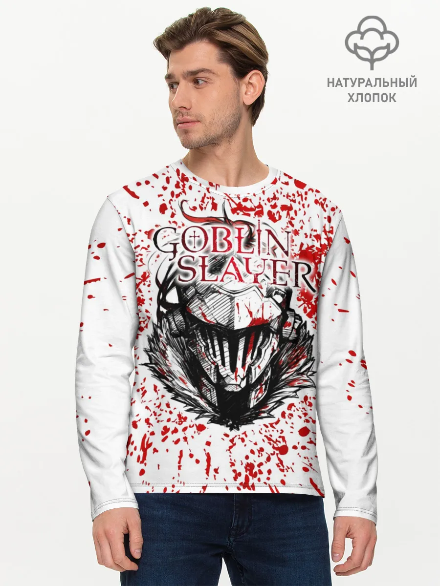 Мужской лонгслив базовый / Goblin Slayer blood spots