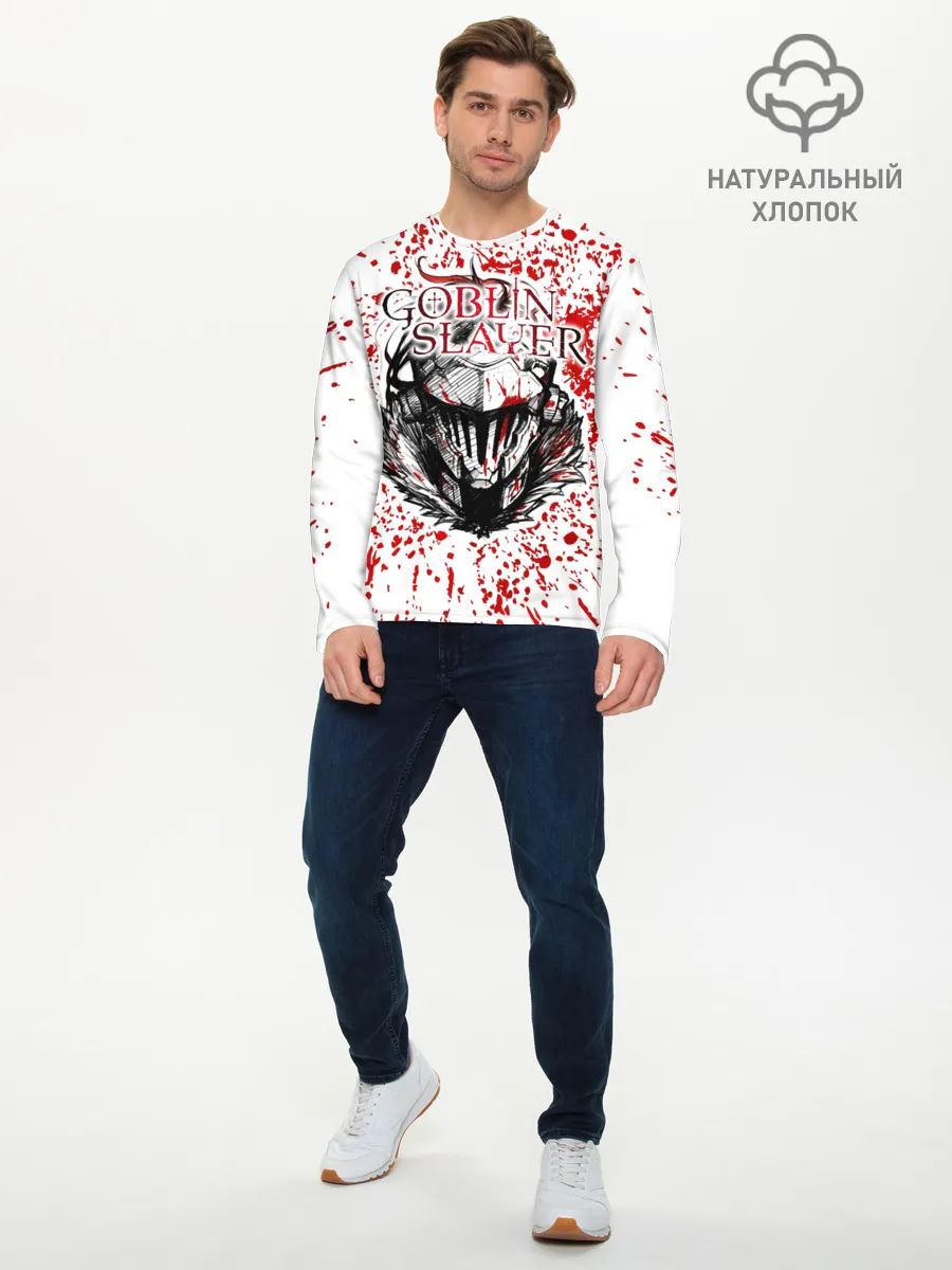 Мужской лонгслив базовый / Goblin Slayer blood spots