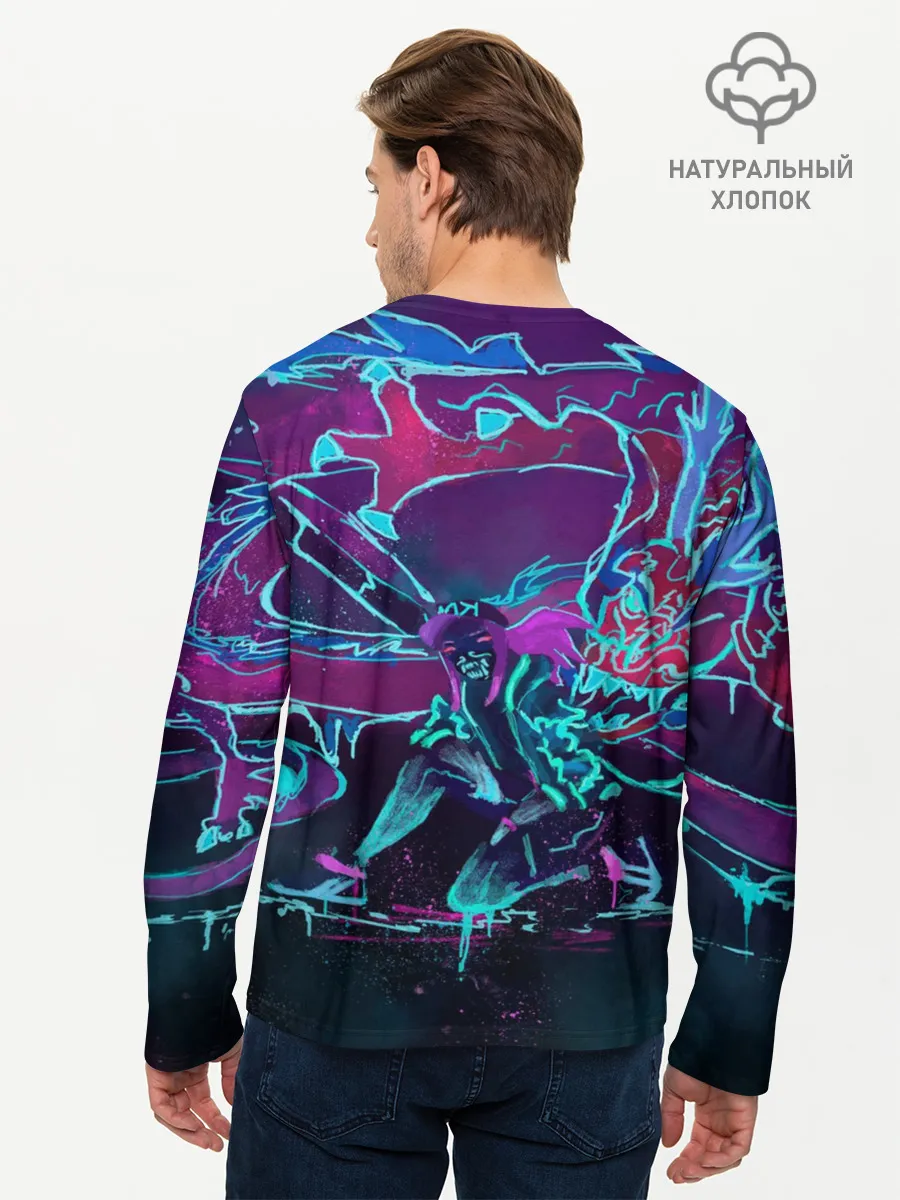 Мужской лонгслив базовый / lol kda akali