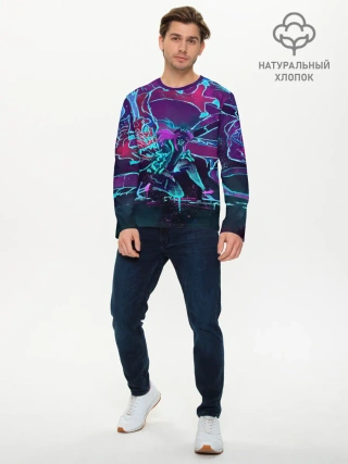 Мужской лонгслив базовый / lol kda akali