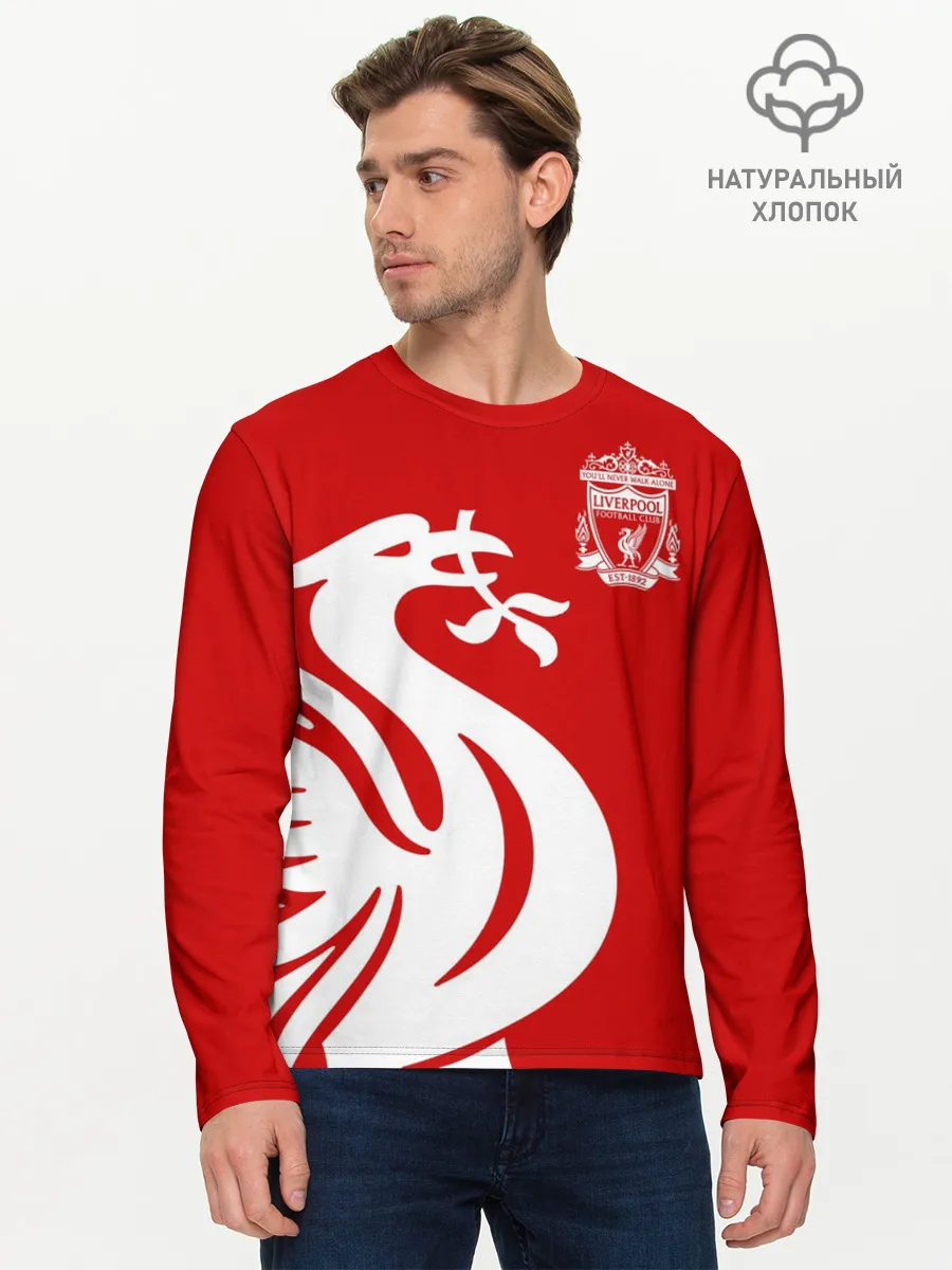 Мужской лонгслив базовый / Ливерпуль