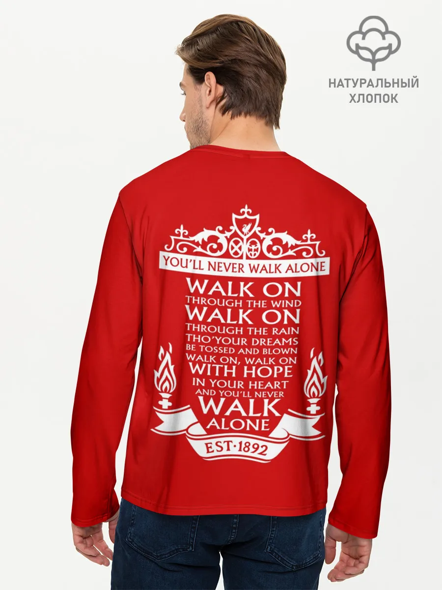 Мужской лонгслив базовый / Ливерпуль