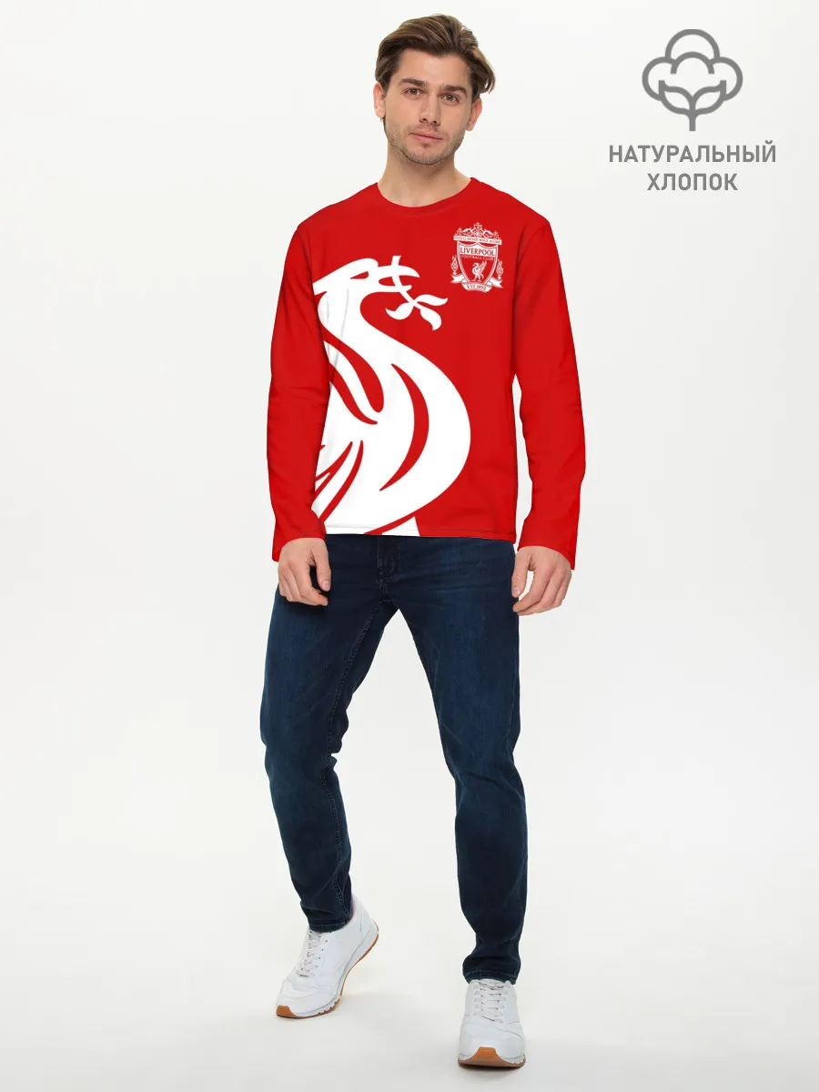 Мужской лонгслив базовый / Ливерпуль