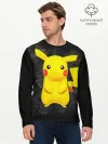Мужской лонгслив базовый / Покемон Пикачу