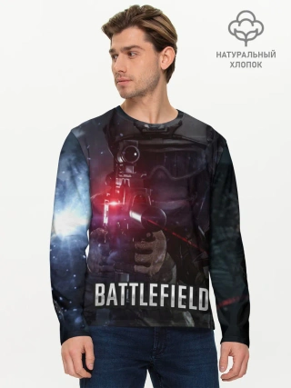 Мужской лонгслив базовый / BATTLEFIELD