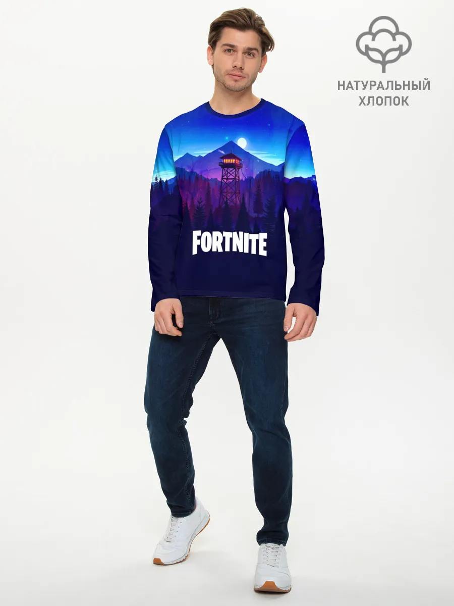 Мужской лонгслив базовый / fortnite