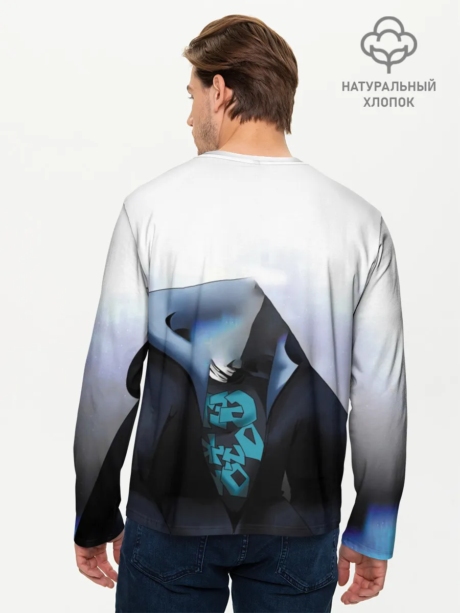 Мужской лонгслив базовый / Скелет