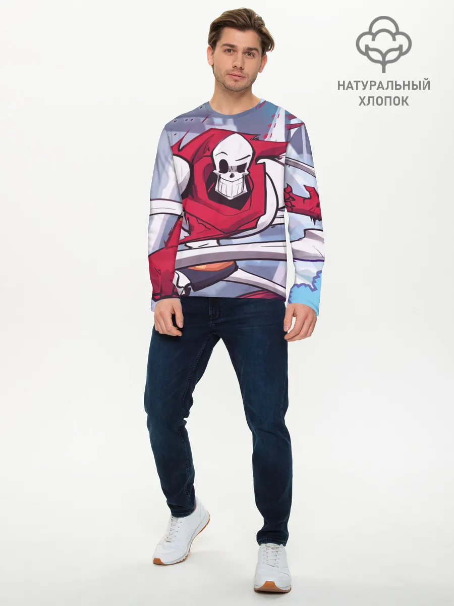 Мужской лонгслив базовый / Скелет