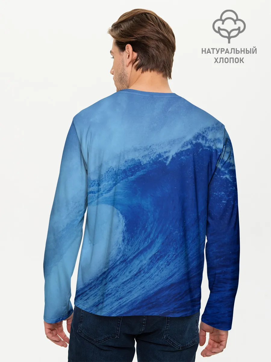 Мужской лонгслив базовый / Вода: водород. Парные футболки