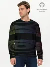 Мужской лонгслив базовый / Полоски