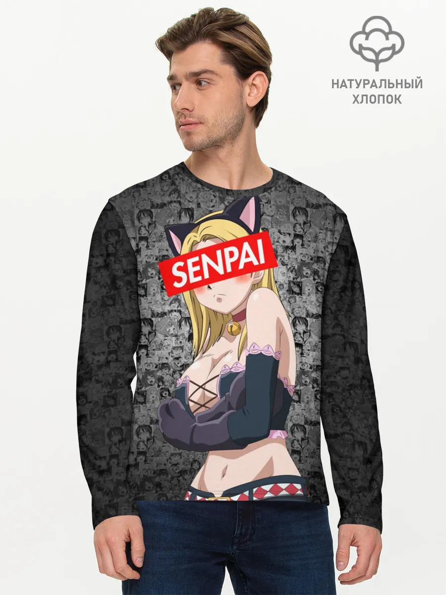 Мужской лонгслив базовый / Anime