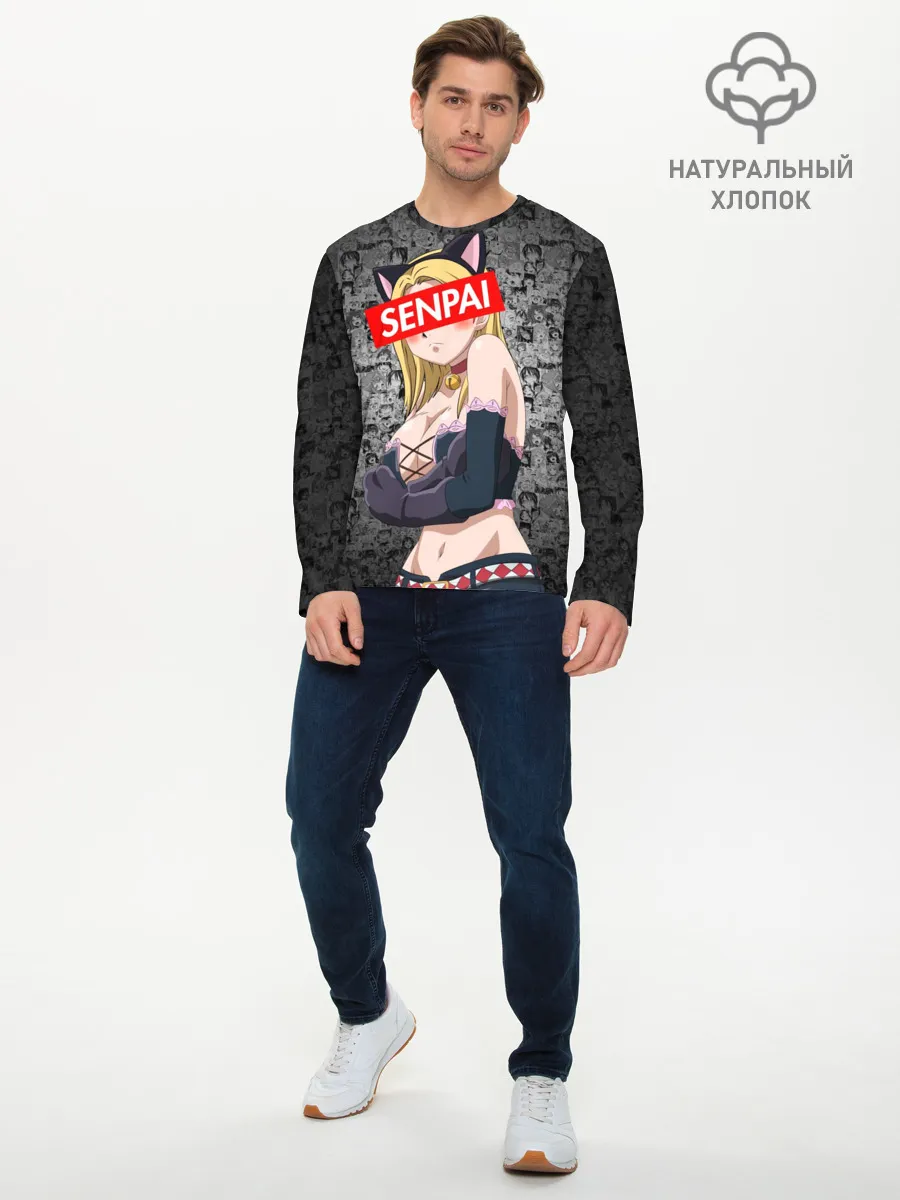 Мужской лонгслив базовый / Anime