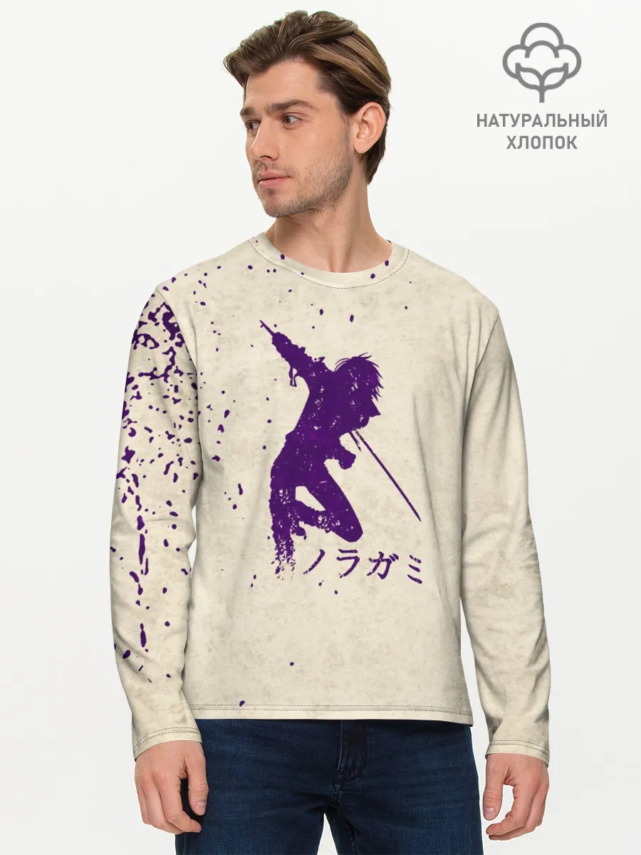 Мужской лонгслив базовый / Силуэт БЕЗДОМНОГО БОГА