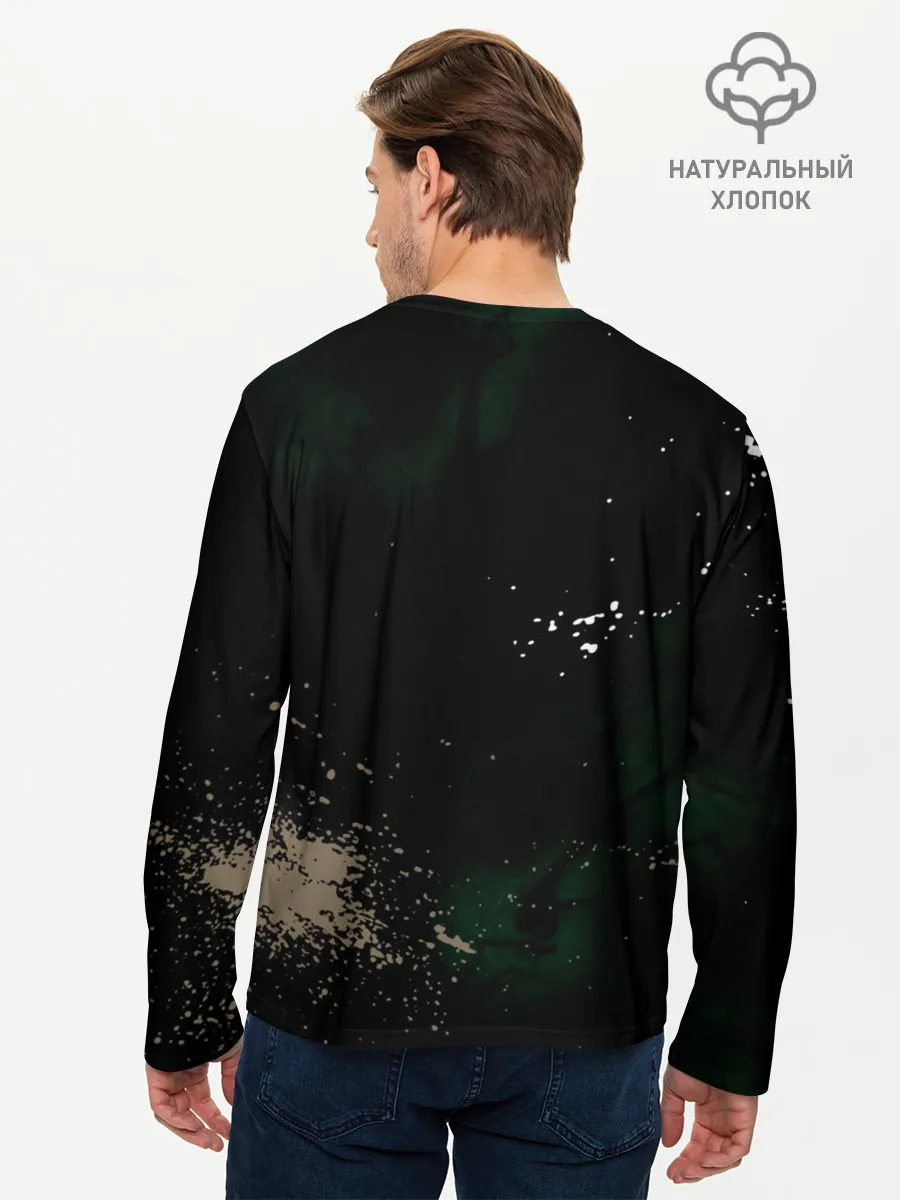 Мужской лонгслив базовый / Глаза Ябоку. БЕЗДОМНЫЙ БОГ