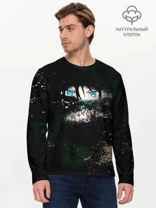 Мужской лонгслив базовый / Глаза Ябоку. БЕЗДОМНЫЙ БОГ