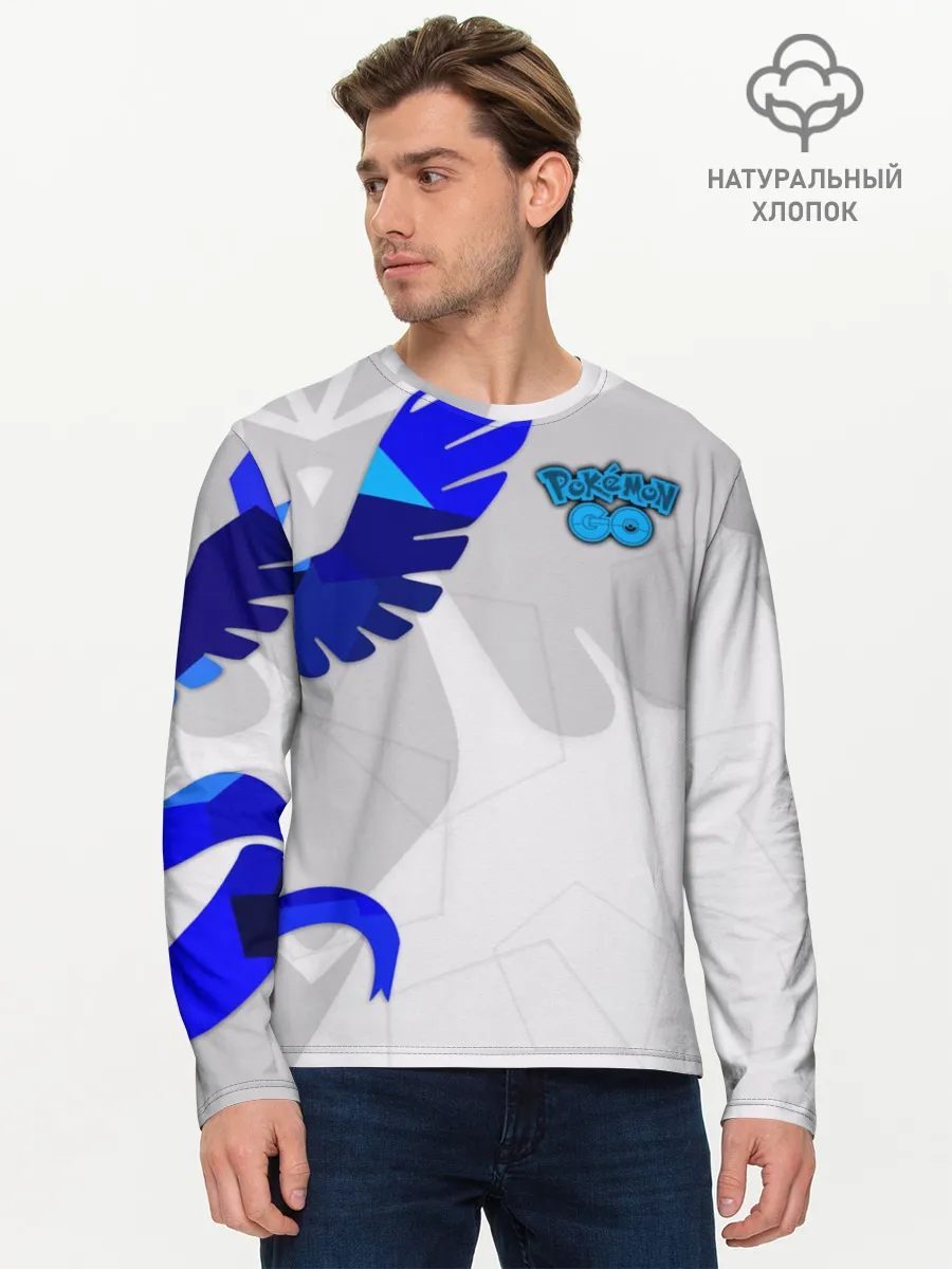 Мужской лонгслив базовый / Pokemon GO