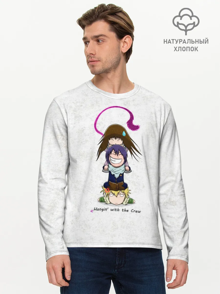 Мужской лонгслив базовый / Милашные Ято, Юкинэ и Хиёри