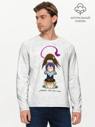 Мужской лонгслив базовый / Милашные Ято, Юкинэ и Хиёри