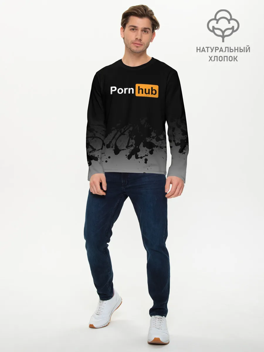 Мужской лонгслив базовый / Pornhub