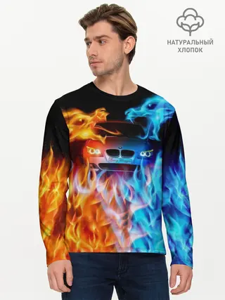 Мужской лонгслив базовый / BMW