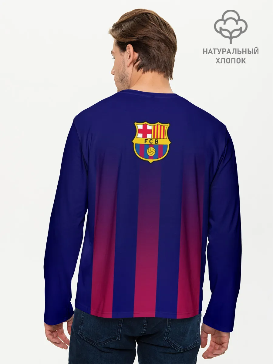 Мужской лонгслив базовый / Барселона