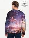 Мужской лонгслив базовый / Фантастический закат