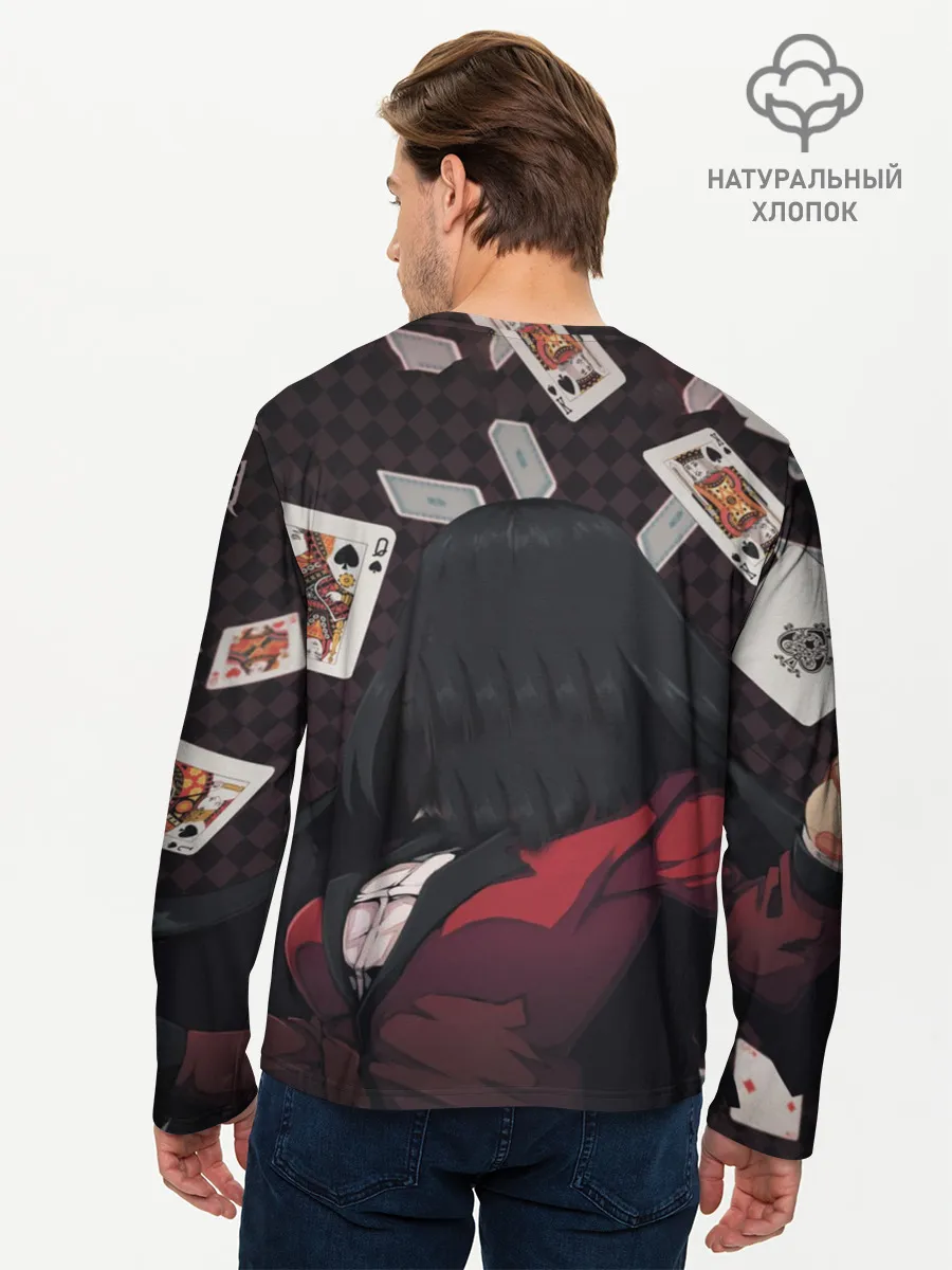 Мужской лонгслив базовый / kakegurui yumeko карты