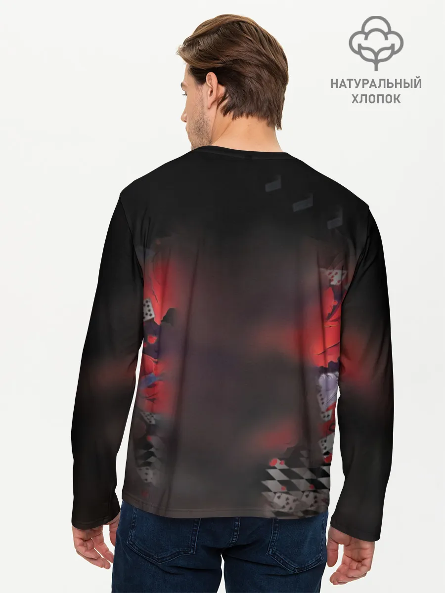 Мужской лонгслив базовый / Kakegurui шахматная доска